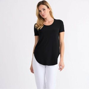 Joseph Ribkoff Black Short Sleeve Top